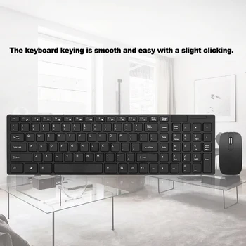 HK-06 2.4G Wireless Keyboard and Mouse Combo Computer Keyboard with Mouse Plug and Play for Laptop Black Office
HK-06 2.4G Wireless Keyboard and Mouse Combo Computer Keyboard with Mouse Plug and Play for Laptop Black Office