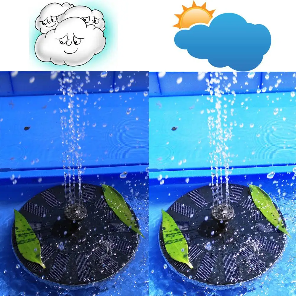 7V 1.4W 180L / h Solar Floating Fountain for Outdoor Water Basin Decoration Pond Swimming Pool Garden
7V 1.4W 180L / h Solar Floating Fountain for Outdoor Water Basin Decoration Pond Swimming Pool Garden