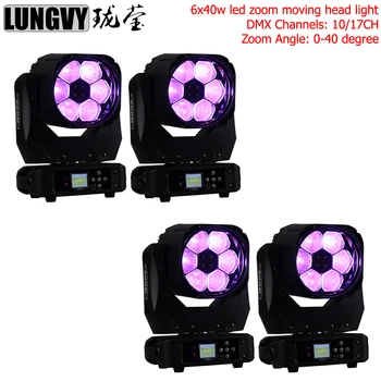 Free Shipping 4pcs/lot High Quality 6x40w RGBW Beam Zoom Led Moving Head Light Dmx Control Stage Light For Dj Disco,Bar,Stage
Free Shipping 4pcs/lot High Quality 6x40w RGBW Beam Zoom Led Moving Head Light Dmx Control Stage Light For Dj Disco,Bar,Stage