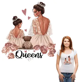 Iron Patch Beautiful Queens T-Shirt Diy Decoration Easy Print By Household Irons A-Level Washable Iron On Heat Transfer 
Iron Patch Beautiful Queens T-Shirt Diy Decoration Easy Print By Household Irons A-Level Washable Iron On Heat Transfer