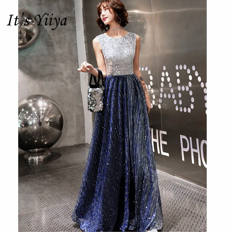 It's Yiiya Evening Dress Elegant O-Neck A-Line Robe De Soiree Shining Sequin Sleeveless Floor-Length Women Party Dresses E889
It's Yiiya Evening Dress Elegant O-Neck A-Line Robe De Soiree Shining Sequin Sleeveless Floor-Length Women Party Dresses E889