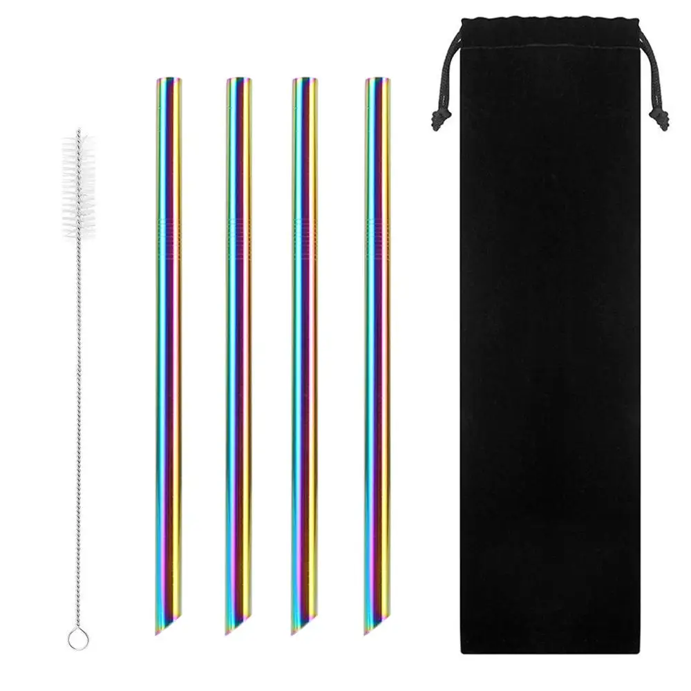 4Pcs Metal Straw Bubble Tea Milkshake Reusable Drinking Straw Pearls Milk Tea Juice Bar Tools
4Pcs Metal Straw Bubble Tea Milkshake Reusable Drinking Straw Pearls Milk Tea Juice Bar Tools