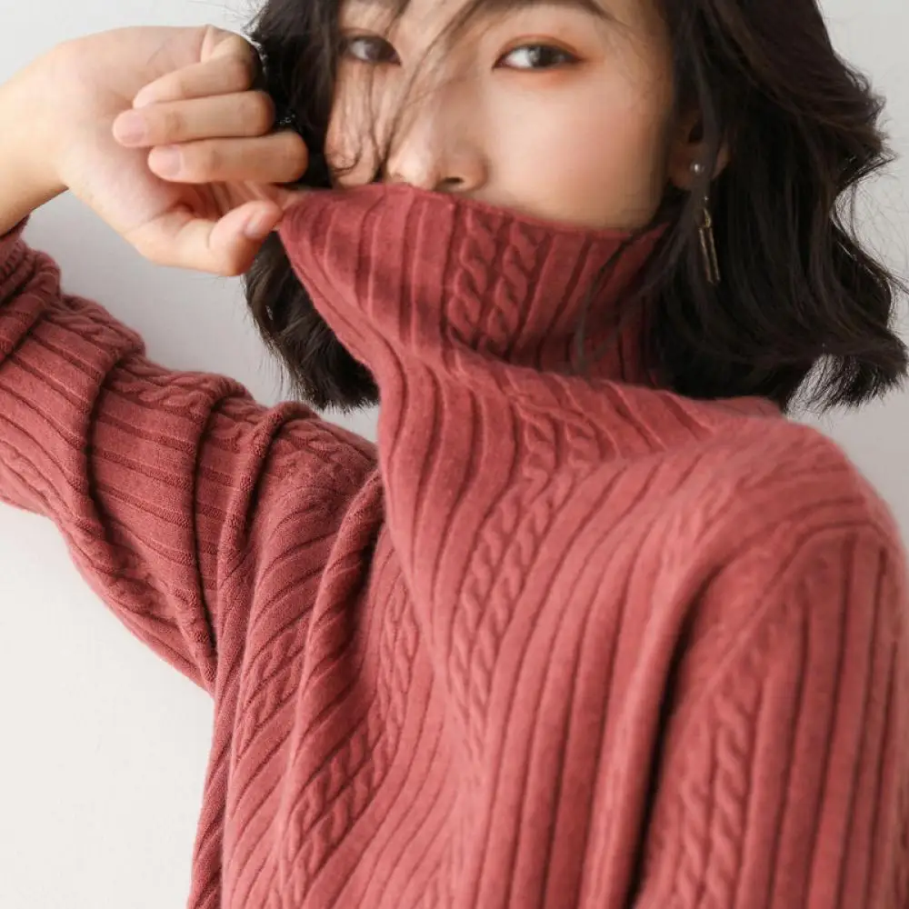High Collar Pullover Fashion Sweater Warm Bottom Sweater 2020Autumn and Winter New 2020 Solid Color
High Collar Pullover Fashion Sweater Warm Bottom Sweater 2020Autumn and Winter New 2020 Solid Color