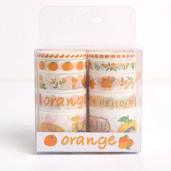 10 pcs/Pack Fresh Orange Washi tape Set Cute DIY Decoration Sticker Scrapbooking Adhesive Masking Tape stationery gift
10 pcs/Pack Fresh Orange Washi tape Set Cute DIY Decoration Sticker Scrapbooking Adhesive Masking Tape stationery gift