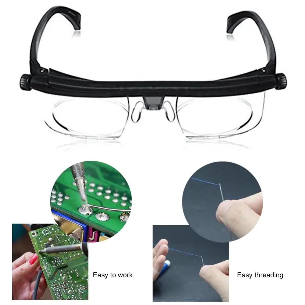 New Adjustable Strength Lens Eyewear Variable Focus Distance Vision Zoom Glasses Protective Magnifying Glasses with Storage Bag
New Adjustable Strength Lens Eyewear Variable Focus Distance Vision Zoom Glasses Protective Magnifying Glasses with Storage Bag