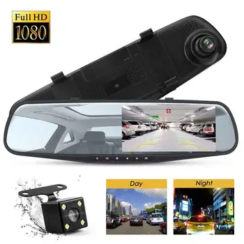 HD1080 DVR Camera with Front&Rear Dual Lens 4.3" HD Screen View Cameras Vehicle Video Recorder with Parking Assistance
HD1080 DVR Camera with Front&Rear Dual Lens 4.3" HD Screen View Cameras Vehicle Video Recorder with Parking Assistance