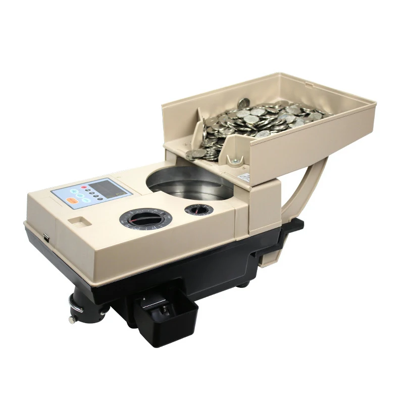 

110V/220V Automatic Electronic Coin Counter English version Coin Counting machine 1-9999 Preset range Coin Sorter YT-518/CS-200