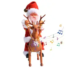 Christmas Santa Music Toy Electric Santa Riding On Deer DecorUniversal Electric Car With Music Elk Sled Music Santa Claus Doll
Christmas Santa Music Toy Electric Santa Riding On Deer DecorUniversal Electric Car With Music Elk Sled Music Santa Claus Doll
