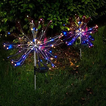 Solar Firework Lights Led Solar Powered String Light With Twinkling And Steady-On 2 Lighting Modes For Garden
Solar Firework Lights Led Solar Powered String Light With Twinkling And Steady-On 2 Lighting Modes For Garden