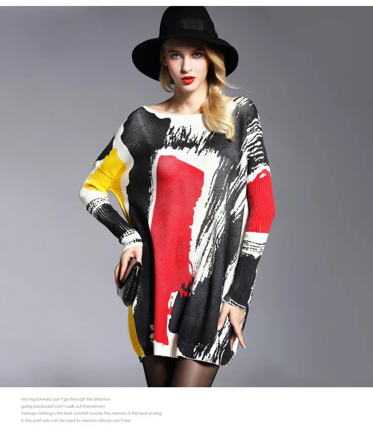 New Brand Autumn Casual Pullovers Printted Sweater Women Tops Loose Long Sleeve Sweaters Female Outwear knitwear LX199
New Brand Autumn Casual Pullovers Printted Sweater Women Tops Loose Long Sleeve Sweaters Female Outwear knitwear LX199