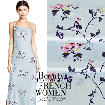 2 meter Floral Printed Mulberry Genuine Natural Silk Dress Cloth Stretch Satin Elegant Flowers 
2 meter Floral Printed Mulberry Genuine Natural Silk Dress Cloth Stretch Satin Elegant Flowers