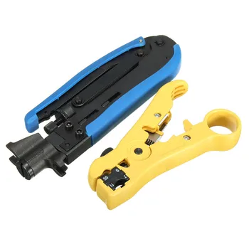2pcs Compression Wire Crimper Plier Crimping Tool For RG59 RG6 RG11 F Coaxial Connectors Cable Electric Stripping Tools
2pcs Compression Wire Crimper Plier Crimping Tool For RG59 RG6 RG11 F Coaxial Connectors Cable Electric Stripping Tools
