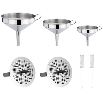 1 Set Funnel Durable Professional High Quality Kitchen Funnel Accessories Hopper Filter Kitchen Tool for Kitchen Liquid
1 Set Funnel Durable Professional High Quality Kitchen Funnel Accessories Hopper Filter Kitchen Tool for Kitchen Liquid