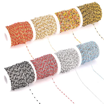 2M/lot Doesn't Fade Within 1 Year Stainless Steel Enamel Spacing Chains Gold/silver Color Chains for DIY Jewelry Making Supplies
2M/lot Doesn't Fade Within 1 Year Stainless Steel Enamel Spacing Chains Gold/silver Color Chains for DIY Jewelry Making Supplies