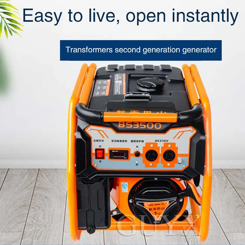 Portable Gasoline Generator Mute Small Gasoline Rated Power Generator for Home Use
Portable Gasoline Generator Mute Small Gasoline Rated Power Generator for Home Use