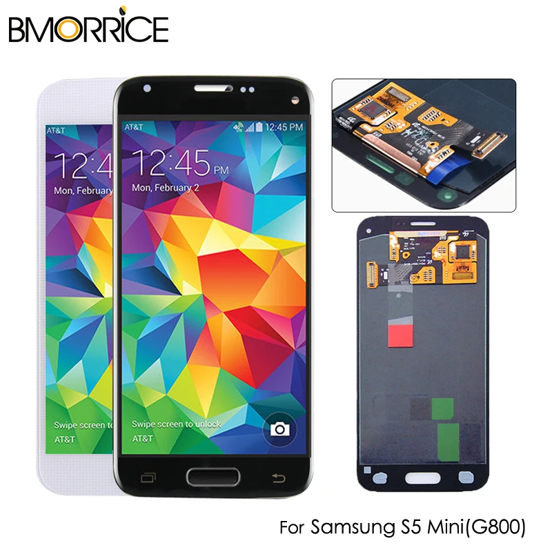 AMOLED LCD For Samsung Galaxy S5 Mini G800 G800F G800H OLED LCD Display Touch Screen Digitizer Assembly Replacement Black White
AMOLED LCD For Samsung Galaxy S5 Mini G800 G800F G800H OLED LCD Display Touch Screen Digitizer Assembly Replacement Black White