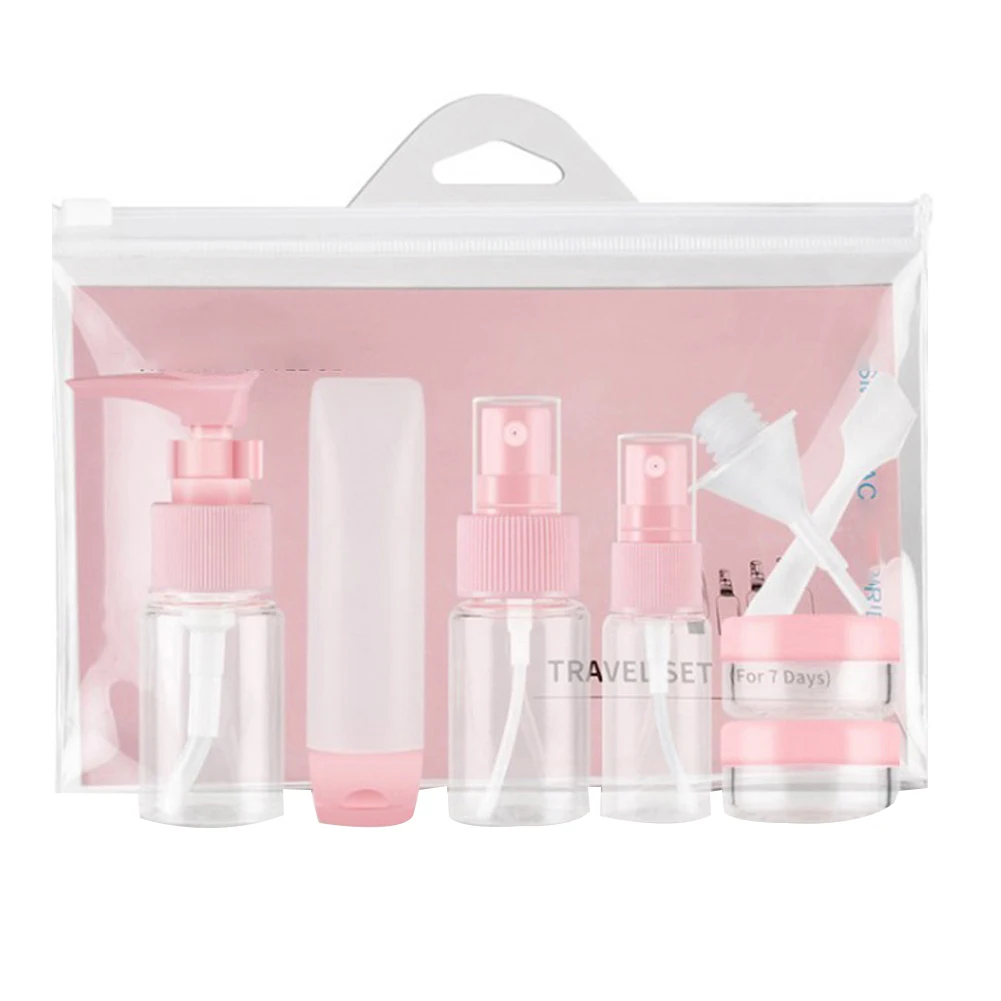 Portable Travel Bottles Fine Mist Sprayer Leakproof Transparent Refillable Travel Sub-bottles Set 1set (Pink)
Portable Travel Bottles Fine Mist Sprayer Leakproof Transparent Refillable Travel Sub-bottles Set 1set (Pink)