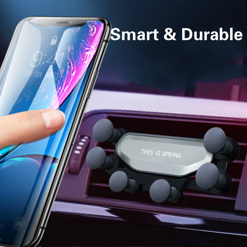Air Vent Phone Holder Universal Auto-Grip Car Phone Mount Gravity Car Mount for iPhone Xs MAX/XS/XR/X Samsung Galaxy S10 Plus
Air Vent Phone Holder Universal Auto-Grip Car Phone Mount Gravity Car Mount for iPhone Xs MAX/XS/XR/X Samsung Galaxy S10 Plus