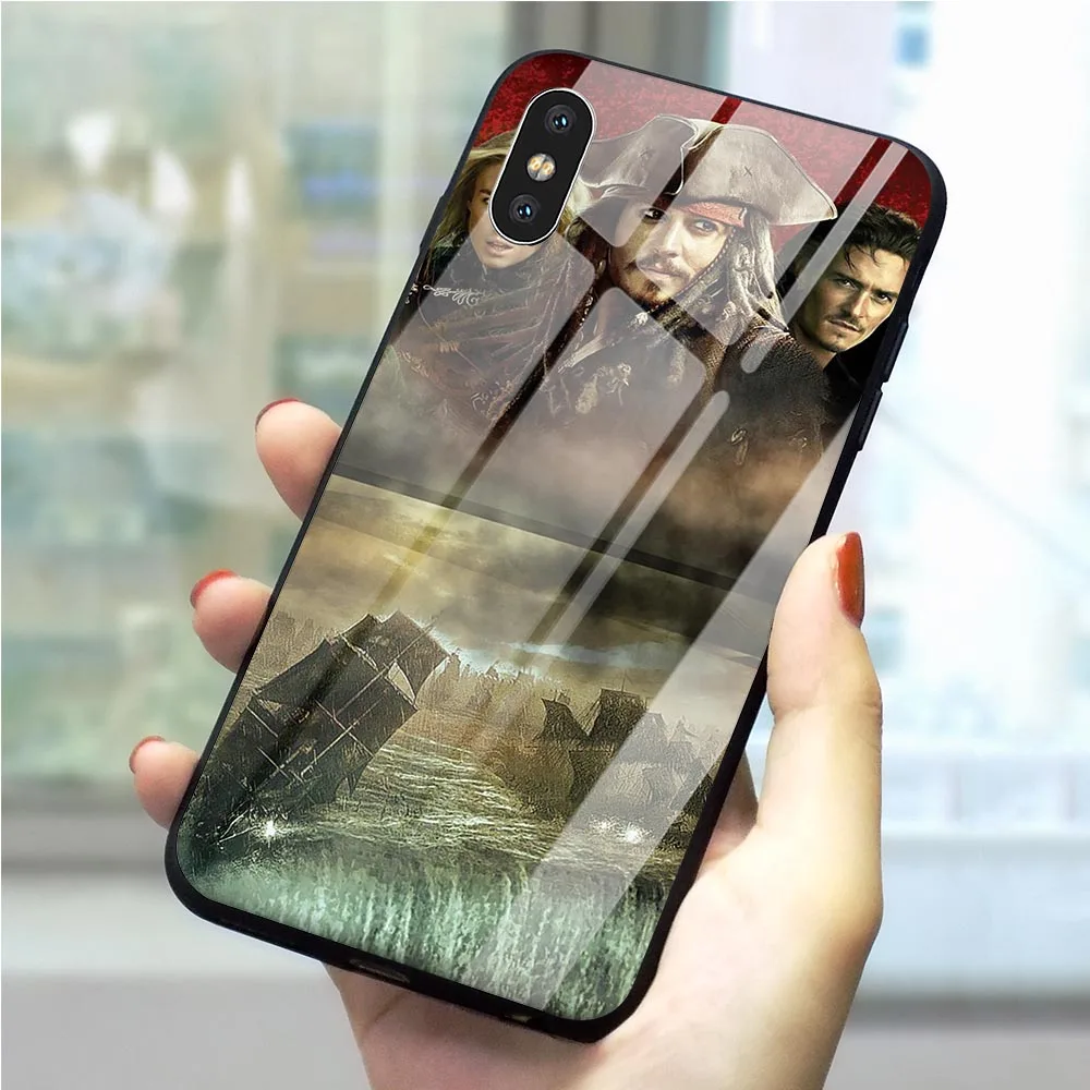 Fashion Pirates of the Caribbean Tempered Glass Phone Case for iPhone 5 Cover XR X 7 8 Plus 6 6S 5S SE Xs Max Covers Back
Fashion Pirates of the Caribbean Tempered Glass Phone Case for iPhone 5 Cover XR X 7 8 Plus 6 6S 5S SE Xs Max Covers Back