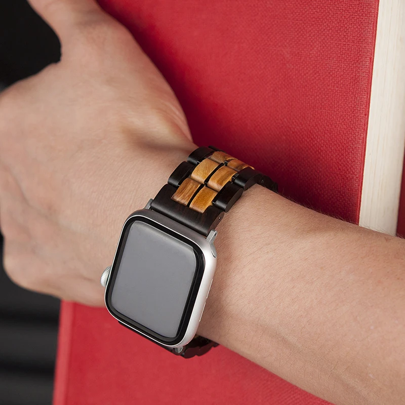 BOBO BIRD-Bracelet en bois pour Apple Watch, acier inoxydable, ultra fin, 4mm, marque supérieure BOBO BIRD-Bracelet en bois pour Apple Watch, acier inoxydable, ultra fin, 4mm, marque supérieure
