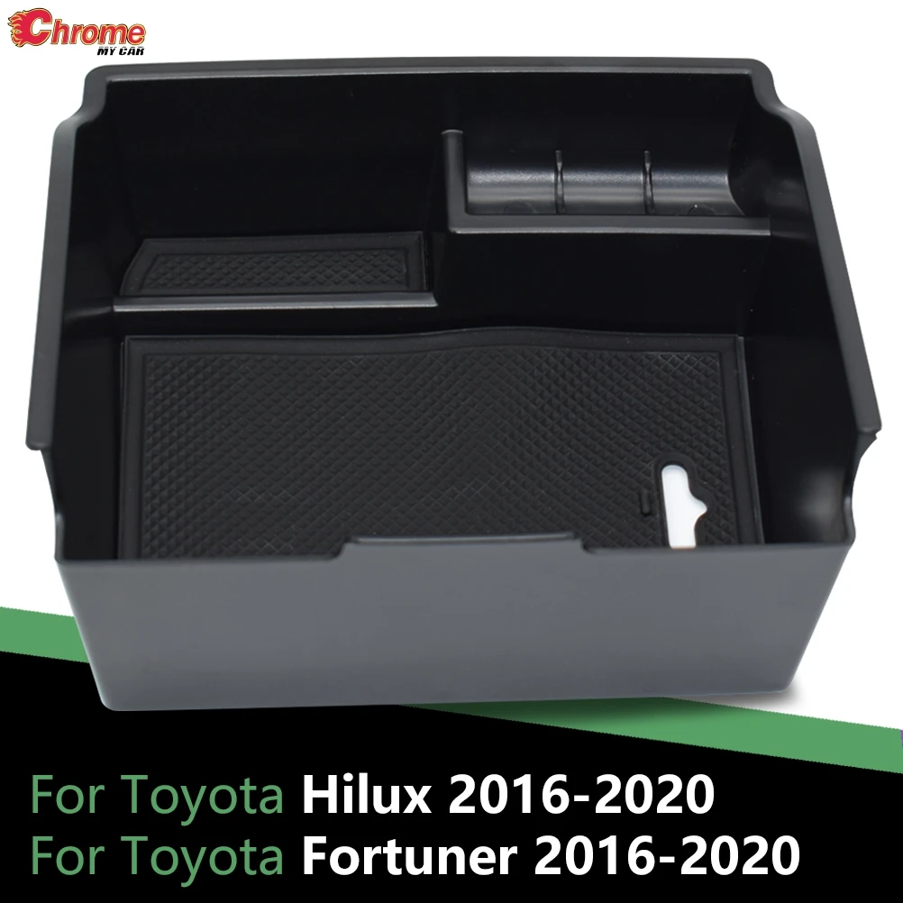 Для Toyota Hilux Fortuner центральной консоли Органайзер лоток подлокотник ящик для