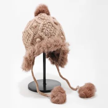 Plus velvet warm earmuffs hat women autumn and winter wool cute rabbit hair ball Lei Feng hat outdoor warm Skullies & Beanies
Plus velvet warm earmuffs hat women autumn and winter wool cute rabbit hair ball Lei Feng hat outdoor warm Skullies & Beanies