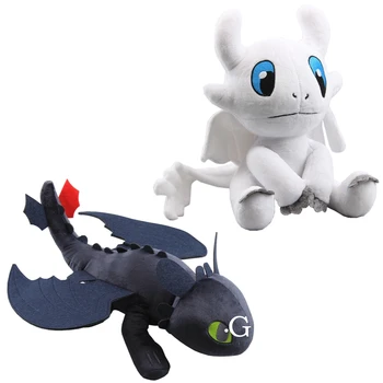 2pc 30cm White Toothless Night Fury Meatlug Stormfly Light Fury Stuffed Animal Dolls How to Train Your Dragon Children kids Gift 
2pc 30cm White Toothless Night Fury Meatlug Stormfly Light Fury Stuffed Animal Dolls How to Train Your Dragon Children kids Gift