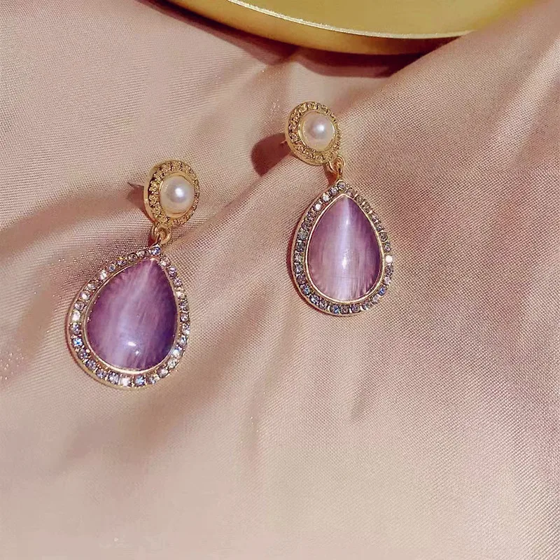Vintage Purple Opal Water Drop Earrings For Women 2020 New Jewelry Personality Party Pendientes Accessories
Vintage Purple Opal Water Drop Earrings For Women 2020 New Jewelry Personality Party Pendientes Accessories