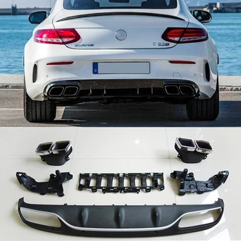 For C63 AMG Diffuser with Exhaust Tips for Mercedes Benz W205 C205 Coupe 2-Door C200 C300 C43 AMG To C63 AMG Rear Bumper Lip
For C63 AMG Diffuser with Exhaust Tips for Mercedes Benz W205 C205 Coupe 2-Door C200 C300 C43 AMG To C63 AMG Rear Bumper Lip