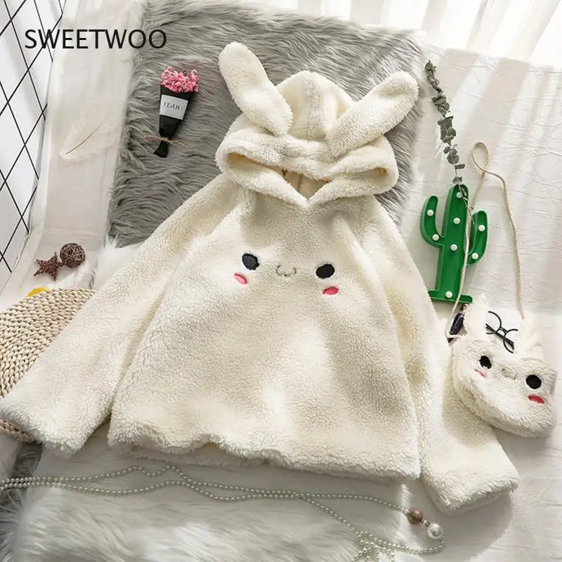 Bunny Hoody Women Cute Rabbit Ear Student Hoodie Long Sleeve Big Size Sweet Warm Coat Winter/spring Fashion Streetwear Clothes
Bunny Hoody Women Cute Rabbit Ear Student Hoodie Long Sleeve Big Size Sweet Warm Coat Winter/spring Fashion Streetwear Clothes