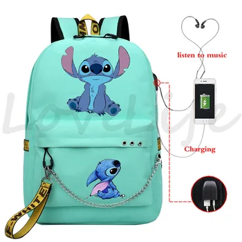 Stitch USB Charging Backpack Boys Girls School Shoulder Bag Travel Rusksack Men Women Laptop Backpack Students Daily Backpack
Stitch USB Charging Backpack Boys Girls School Shoulder Bag Travel Rusksack Men Women Laptop Backpack Students Daily Backpack
