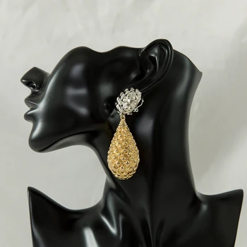 Magic drop pendant big earrings for women large silver color clip gold color gift best sell Exquisite earrings
Magic drop pendant big earrings for women large silver color clip gold color gift best sell Exquisite earrings