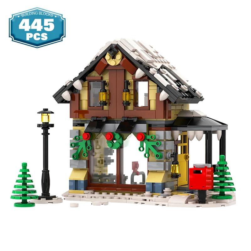 City MOC Store Christmas Winter Snow Hut Building Block Set Street View Mailbox Model Igloo Bricks Toys for children Xmas Gifts
City MOC Store Christmas Winter Snow Hut Building Block Set Street View Mailbox Model Igloo Bricks Toys for children Xmas Gifts