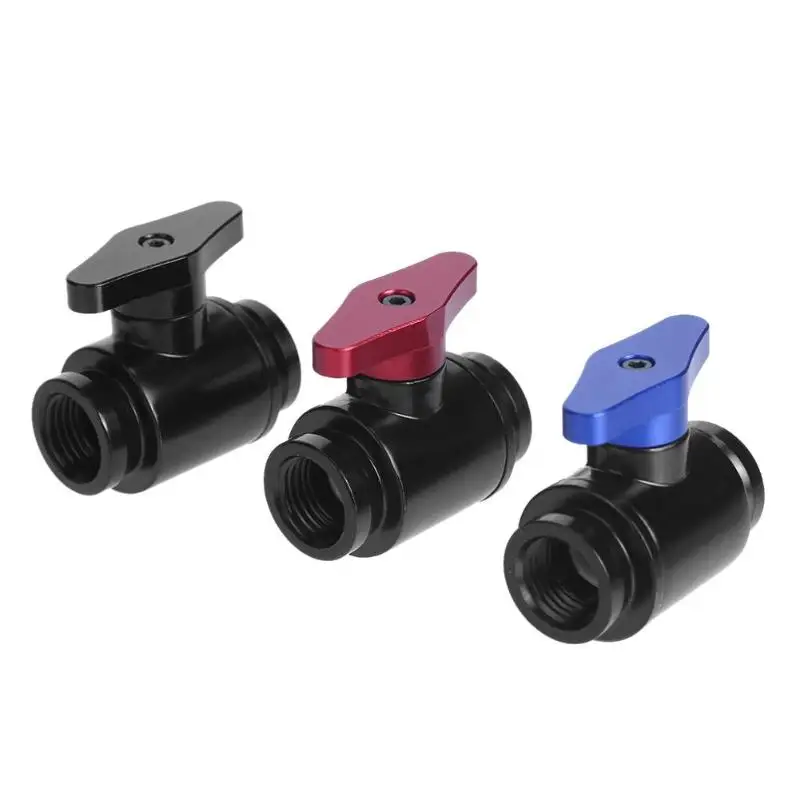 G1/4 Vent Valve Aluminum Handle Double Inner Teeth Water Ball Valve Waterway Control For PC Computer Water Cooling System
G1/4 Vent Valve Aluminum Handle Double Inner Teeth Water Ball Valve Waterway Control For PC Computer Water Cooling System