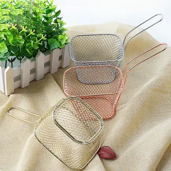 Portable Mini Frying Basket Portable Strainer Fryer French Fries Basket Kitchen Food Container Household Snack Cooking Tools
Portable Mini Frying Basket Portable Strainer Fryer French Fries Basket Kitchen Food Container Household Snack Cooking Tools