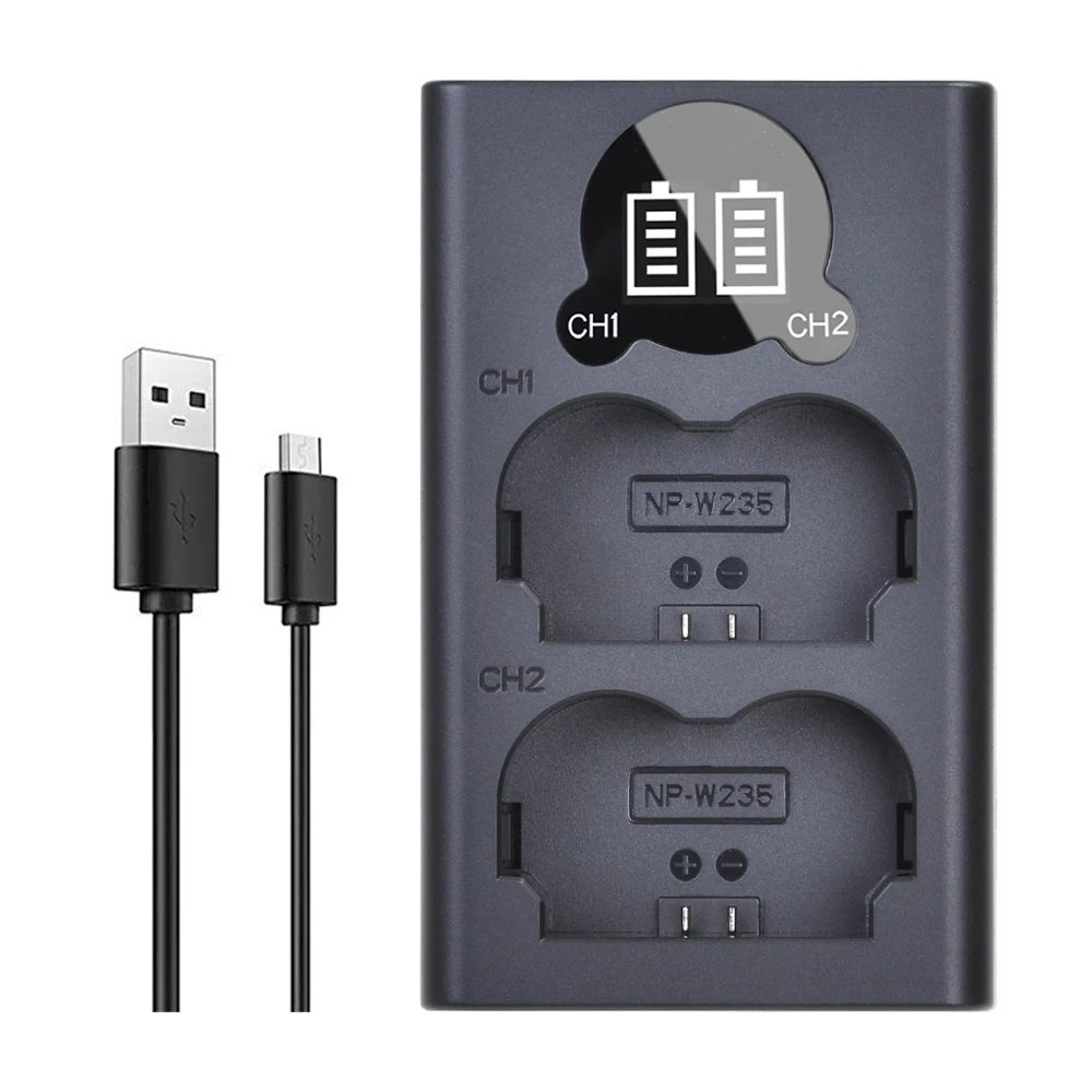 NP-W235 NP W235 Battery Charger LED USB Dual Charger with Type C Port for Fujifilm Fuji X-T4 Camera
NP-W235 NP W235 Battery Charger LED USB Dual Charger with Type C Port for Fujifilm Fuji X-T4 Camera