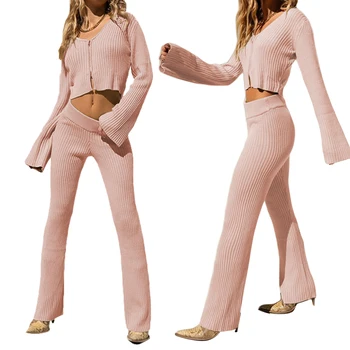 Women´s Cropped Shirt, Knitting Pants, Long Sleeve Zipper V-Collar Elastic Solid Top Sports Trousers
Women´s Cropped Shirt, Knitting Pants, Long Sleeve Zipper V-Collar Elastic Solid Top Sports Trousers