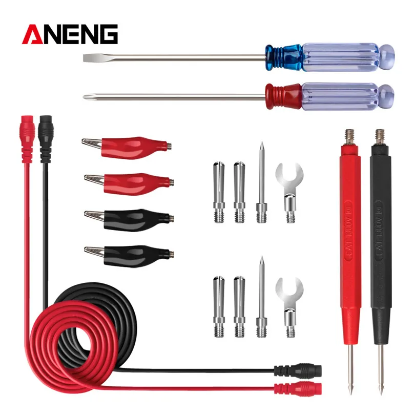 18 in1 multimeter probes kit with screwdriver Thin Tip Needle multimeter cable multimeters line Electronic Test Leads Kit
18 in1 multimeter probes kit with screwdriver Thin Tip Needle multimeter cable multimeters line Electronic Test Leads Kit