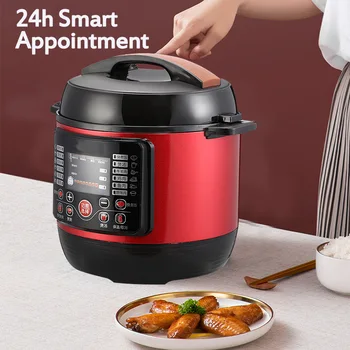 

6L Multi Cooker High Quality Electric Pressure Cooker 24h Reservation Porridge Soup Rice Cooking Stewing Multicooker 1000W 220V