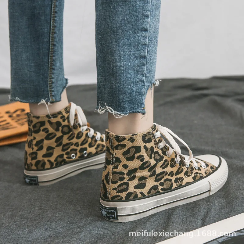 2019 Spring Versatile Korean-style Hight-top Leopord Pattern Canvas Shoes Female Students Ulzzang Harajuku Hair
2019 Spring Versatile Korean-style Hight-top Leopord Pattern Canvas Shoes Female Students Ulzzang Harajuku Hair