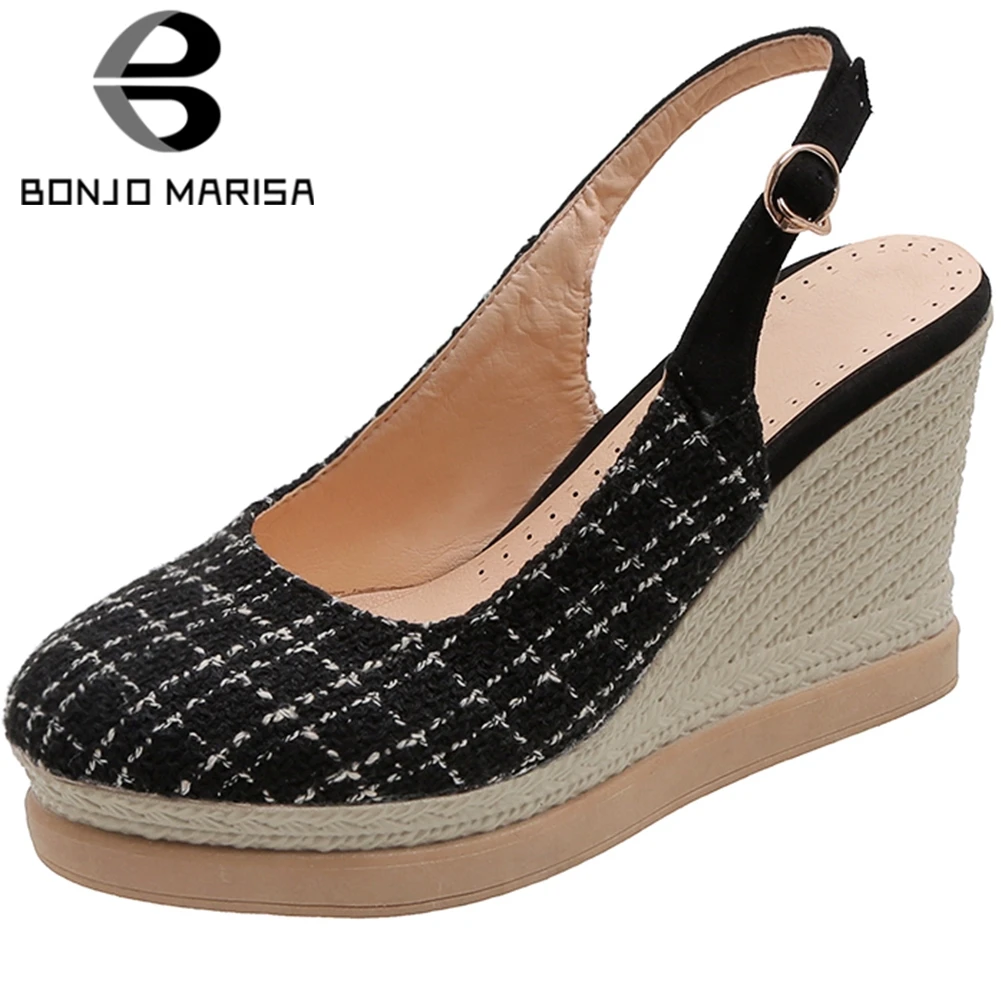 BONJOMARISA Big Size 33-44 New Lady Wedges High Heel Sandals Fashion Mixed Colors Summer Sandals Women Casual Party Shoes Woman
BONJOMARISA Big Size 33-44 New Lady Wedges High Heel Sandals Fashion Mixed Colors Summer Sandals Women Casual Party Shoes Woman