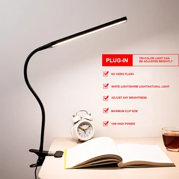 10W Long Arm Led Desk Lamp Flexible Gooseneck Clip Table Lamp Eye Protection Dimming Bedroom Study Reading Lamp 3 Color Modes
10W Long Arm Led Desk Lamp Flexible Gooseneck Clip Table Lamp Eye Protection Dimming Bedroom Study Reading Lamp 3 Color Modes