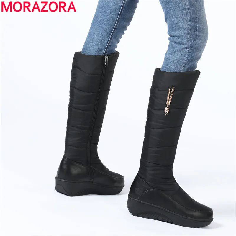 MORAZORA 2022 New Arrival Snow Boots Women Shoes Zip Wedges Platform Mid Calf Winter Boots Waterproof Thick Fur Warm Boots Lady
MORAZORA 2022 New Arrival Snow Boots Women Shoes Zip Wedges Platform Mid Calf Winter Boots Waterproof Thick Fur Warm Boots Lady
