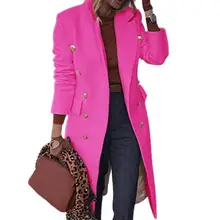 Hot Sales Solid Color Wool Coat Slim Fit Double-breasted Autumn Winter Turn-Down Collar Women Overcoat for Daily Life
Hot Sales Solid Color Wool Coat Slim Fit Double-breasted Autumn Winter Turn-Down Collar Women Overcoat for Daily Life