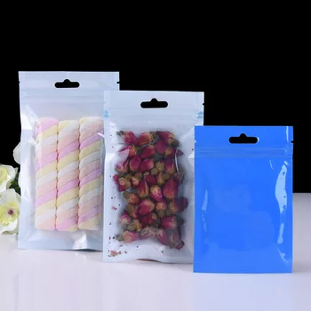 Blue Translucent Hole Zipper Lock Store Display Packaging Pearlescent Film Bag Accessories Cosmetic Hardware Nut Food Electronic
Blue Translucent Hole Zipper Lock Store Display Packaging Pearlescent Film Bag Accessories Cosmetic Hardware Nut Food Electronic