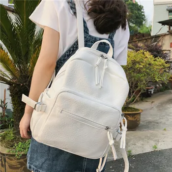 2019 new backpack ladies soft leather large-capacity school bag Korean version of the simple backpack women
2019 new backpack ladies soft leather large-capacity school bag Korean version of the simple backpack women
