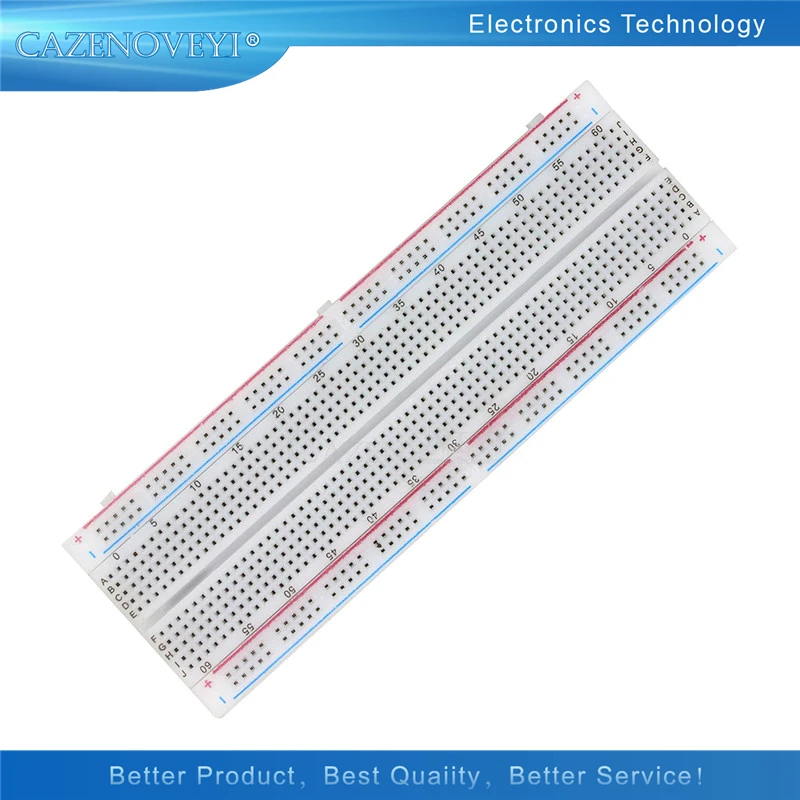 Фото 1pcs/lot Breadboard 830 Point Solderless PCB Bread Board MB-102 MB102 Test Develop DIY In Stock  Электронные компоненты | Односторонняя PCB (33052287159)