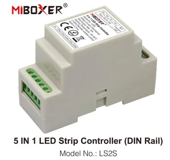 MiBOXER LS2S DC12V~24V DIN Rail 5 IN 1 LED Strip Controller for RGB CCT single led strip 2.4G Touch Remote Control Common an
MiBOXER LS2S DC12V~24V DIN Rail 5 IN 1 LED Strip Controller for RGB CCT single led strip 2.4G Touch Remote Control Common an