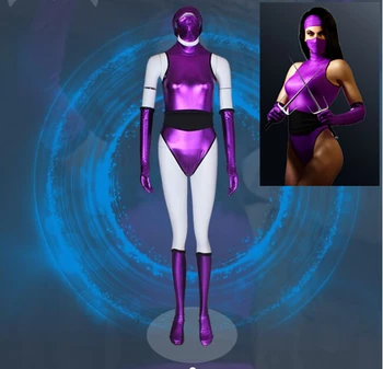 Game Mortal Kombat 2 Mileena Cosplay Costumes Purple Jumpsuit haloween Christmas carvinal costumes for women adults custom made
Game Mortal Kombat 2 Mileena Cosplay Costumes Purple Jumpsuit haloween Christmas carvinal costumes for women adults custom made