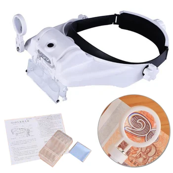 Magnifying Glass 4 Lens Set LED Light Head Loupe Headband Magnifier USB Charging
Magnifying Glass 4 Lens Set LED Light Head Loupe Headband Magnifier USB Charging